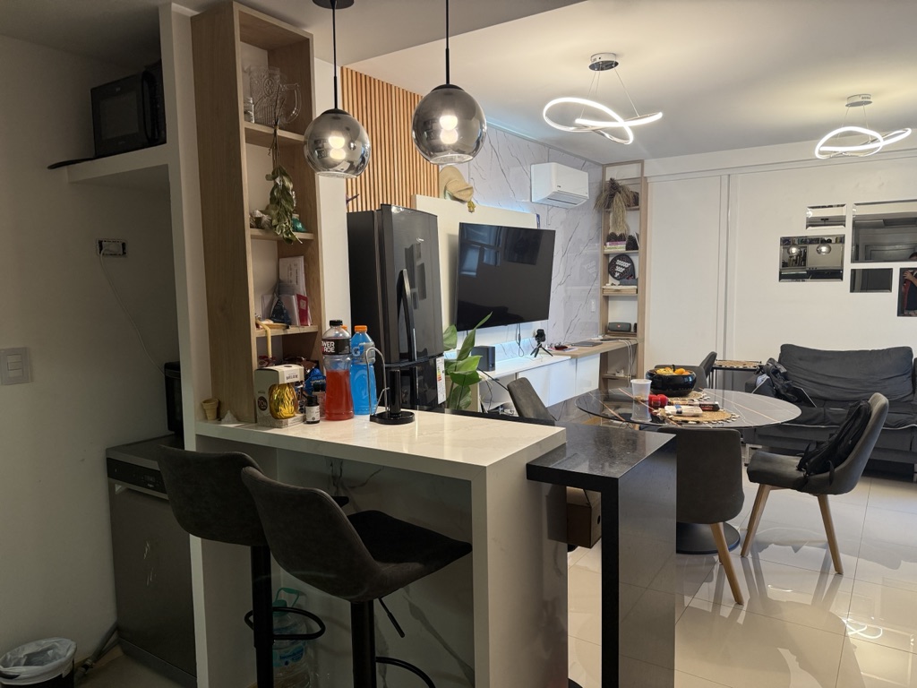 La cocina como salió del celular
